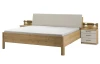 Posteľ s úložným priestorom Kanada 180x200 cm, dub bianco/šedá