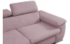 Rohová sedacia súprava Viera, ružová látka, ľavý roh