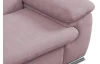 Rohová sedacia súprava Viera, ružová látka, ľavý roh