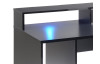 PC stôl s regálom a osvetlením Highscore 3, čierny