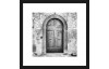 Rámovaný obraz Oblúkovité  dvere 30x30 cm, čiernobiele