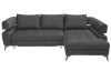Rohová sedacia súprava Paris, antracitová látka, pravý roh