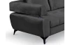 Rohová sedacia súprava Paris, antracitová látka, pravý roh