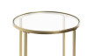 Okrúhly odkladací stolík Porto 39 cm, zlatý