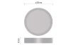 Stropné/nástenné LED osvetlenie Nexxo 22,5 cm, biele okrúhle