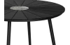 Okrúhly záhradný jedálenský stôl Parker 120 cm, čierny