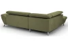 Rohová sedacia súprava Estelle, olivovo zelená látka, ľavý roh