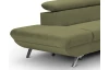 Rohová sedacia súprava Estelle, olivovo zelená látka, ľavý roh
