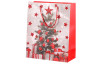 Vianočná darčeková taška (4 druhy) stredná veľkosť M, viacfarebná