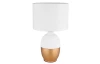 Stolná lampa Valentino, biela/zlatá