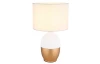 Stolná lampa Valentino, biela/zlatá