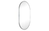 Nástenné zrkadlo Josie 50x100 cm, strieborné oválne
