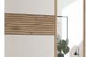 Šatníková skriňa so zrkadlom Daria, 270 cm, dub/biela