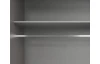 Šatníková skriňa so zrkadlami Düsseldorf, 270 cm, šedá sahara