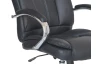 Kancelárske kreslo Vicenzo, čierna ekokoža, extra nosnosť