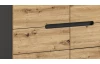 Komoda so zásuvkami Cano, 100 cm, šedá/dub artisan