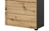 Komoda so zásuvkami Cano, 100 cm, šedá/dub artisan