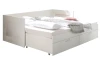Rozkladacia posteľ so zásuvkami Leporolo 90x200 cm, biela mat