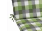 Záhradný polster na lehátko Karo 60x190 cm, zelený/šedý