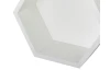 Nástenná polička Hegagon, biela