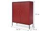 Vysoká skrinka Mono, červená