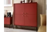Vysoká skrinka Mono, červená
