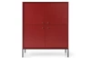 Vysoká skrinka Mono, červená