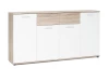 Široká komoda Jacky, dub sonoma/biela