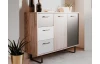 Komoda so zásuvkami Orlandos, dub/sivá/biela