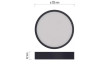 Stropné/nástenné LED osvetlenie Nexxo 22,5 cm, čierne okrúhle