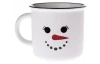 Vianočný hrnček Snehuliak 380 ml, biely
