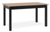 Rozkladací jedálenský stôl Coburg 137x80 cm, čierny/dub artisan