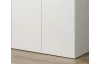Viacúčelová skriňa s policami Nevada, 111 cm, biela