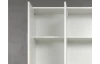 Viacúčelová skriňa s policami Nevada, 111 cm, biela