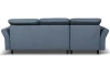 Rohová sedacia súprava Star, denimovo modrá látka