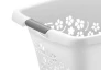 Kôš na prádlo Flowers 25 l, biely