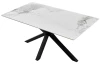 Obdĺžnikový  jedálenský stôl Milo 160x90 cm, biely mramor