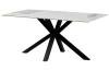 Obdĺžnikový  jedálenský stôl Milo 160x90 cm, biely mramor