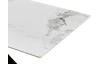 Obdĺžnikový  jedálenský stôl Milo 160x90 cm, biely mramor