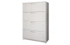 Komoda se zásuvkami Leporolo 78 cm, biela mat