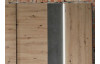 Šatníková skriňa Fossano, 270 cm, s osvetlením