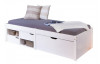 Úložná posteľ Farum 90x200 cm, bielenie borovica