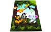 Detský koberec Jungle 80x150 cm, motív zvieratká, zelený