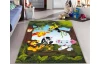 Detský koberec Jungle 80x150 cm, motív zvieratká, zelený