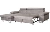 Rohová sedacia súprava Kasper, svetlo šedá vintage látka, ľavý roh