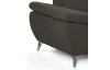 Rohová sedacia súprava Gisele, tmavo hnedá espresso látka, pravý roh