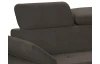 Rohová sedacia súprava Gisele, tmavo hnedá espresso látka, pravý roh