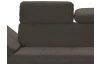 Rohová sedacia súprava Gisele, tmavo hnedá espresso látka, pravý roh