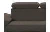 Rohová sedacia súprava Gisele, tmavo hnedá espresso látka, pravý roh