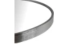Nástenné zrkadlo Josie 60 cm, strieborné okrúhle